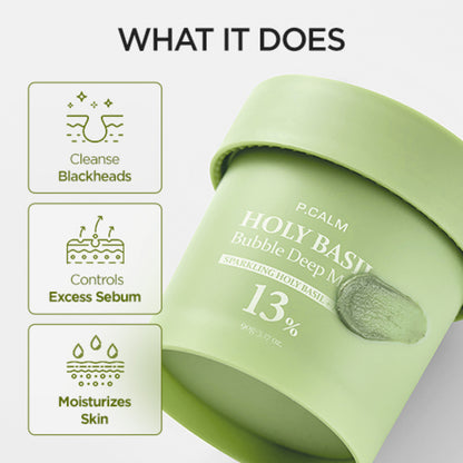 Hoy Basil Bubble Deep Mask