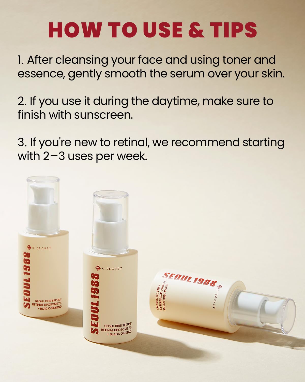 SEOUL 1988 Serum: Retinal Liposome 2%+ Black Ginseng