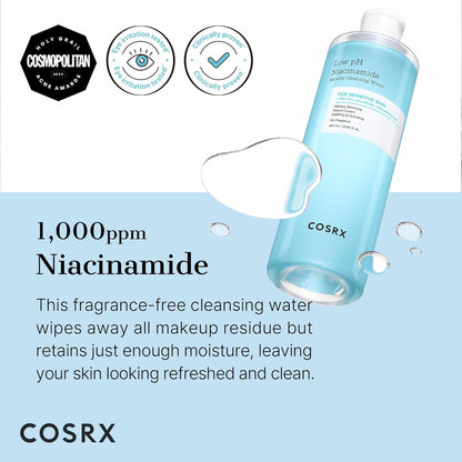 Low pH Niacinamide Micellar Cleansing Water - 400 ml