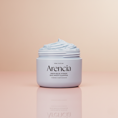 Fresh Blue Hyssop Rice Mochi Cleanser