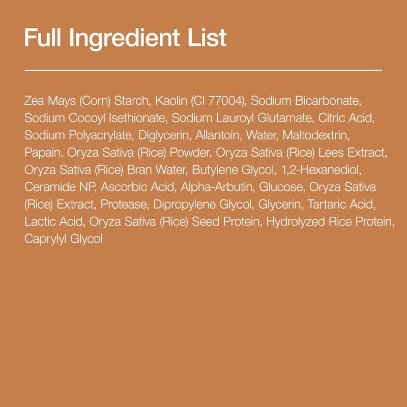 Rice Enzyme Brightening Cleansing Powder