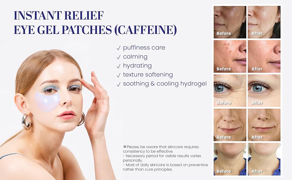 CAFFEINE Instant Relief Eye Gel Patches